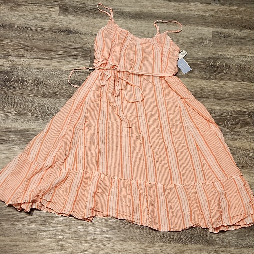 NWT Love by GAP coral & white sleep or sundress sz small